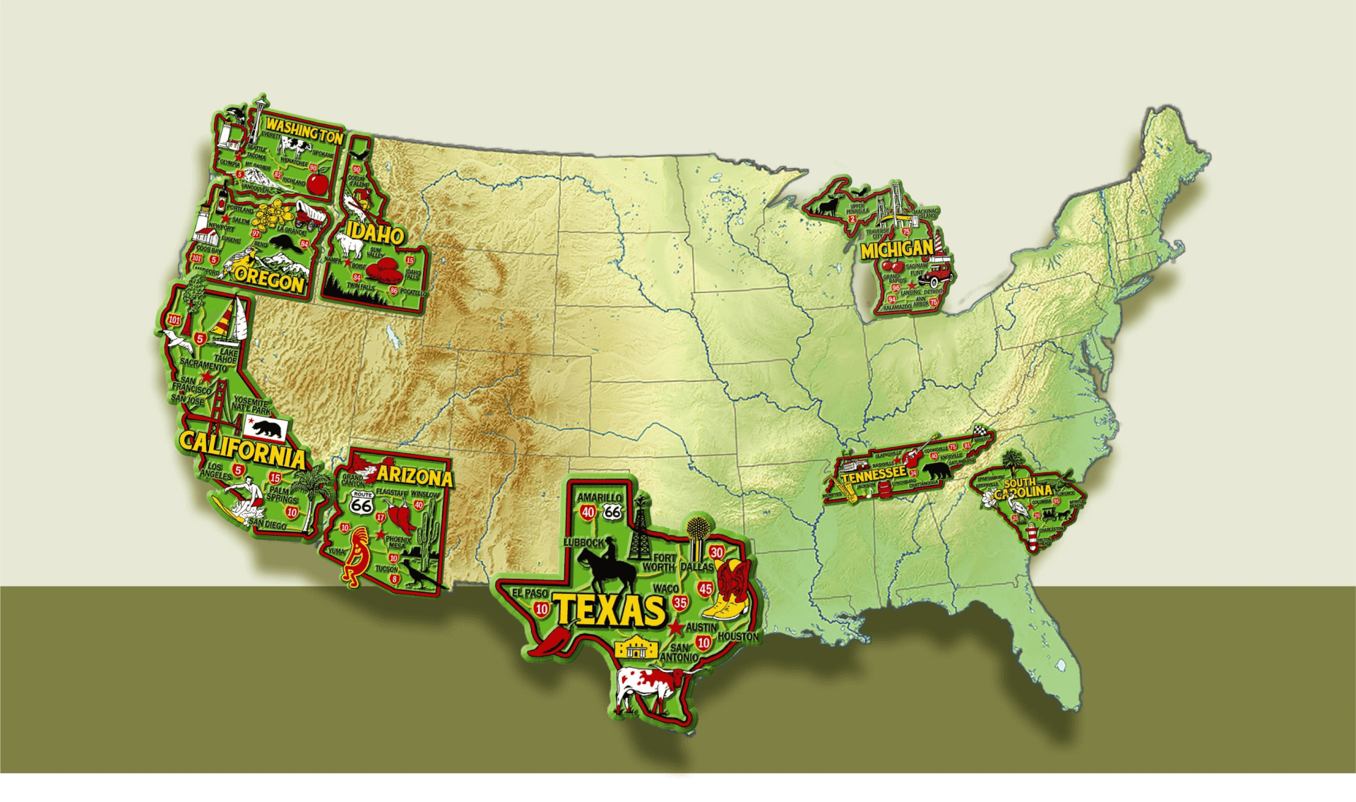USA map